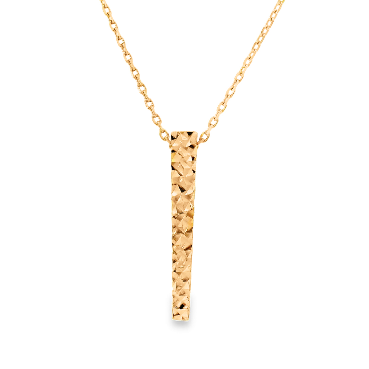 Колие розово злато с две лица