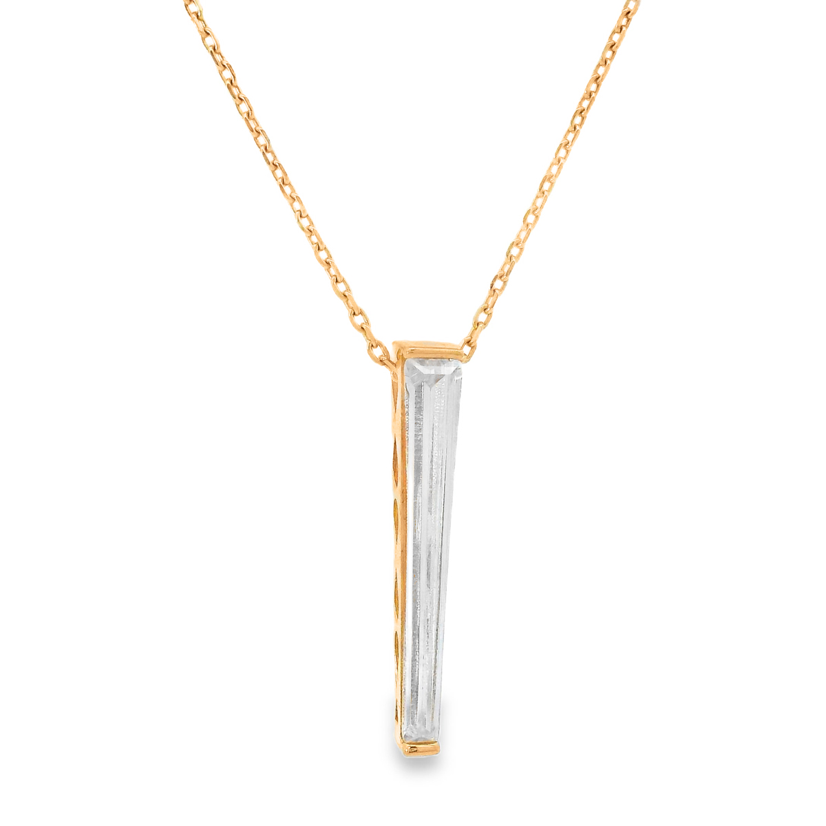 Колие розово злато с две лица