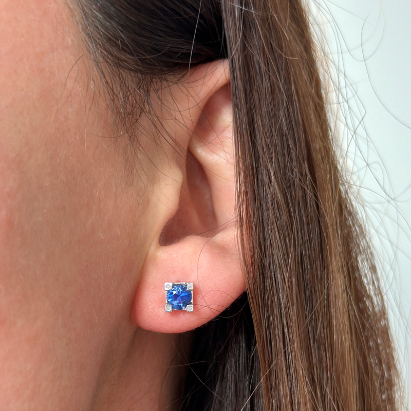 Обеци бяло злато  Regina