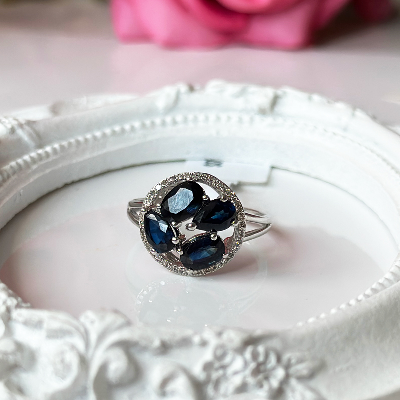 Диамантен пръстен със сапфири Celeste
