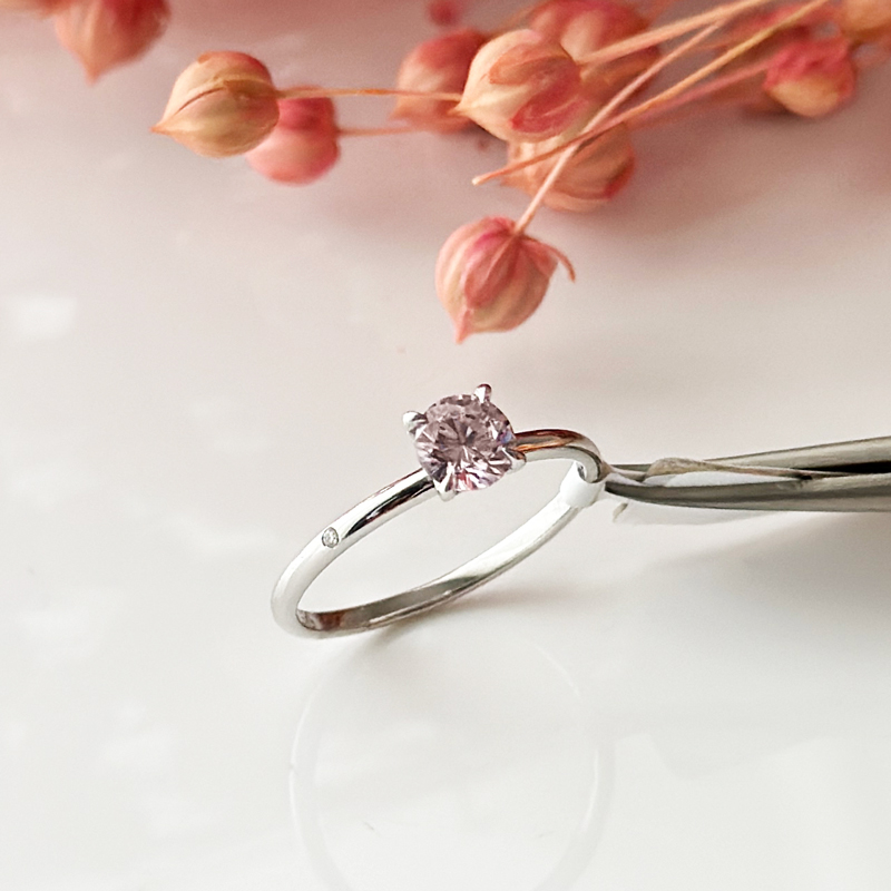 Пръстен с топаз и диамант Emily