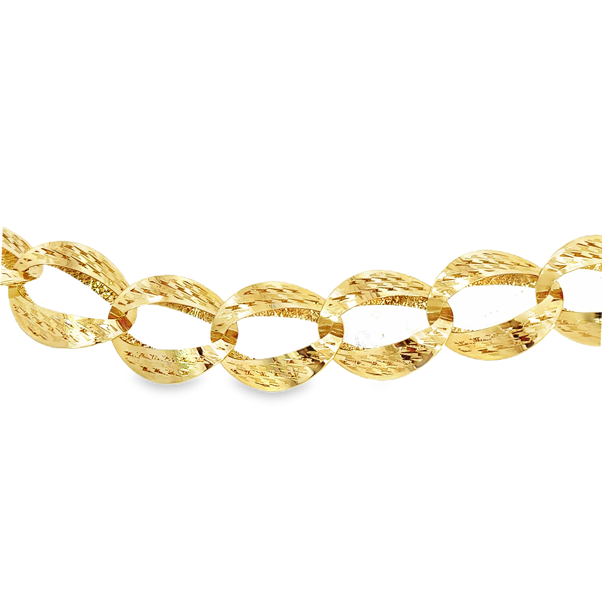 Дамска гривна жълто злато