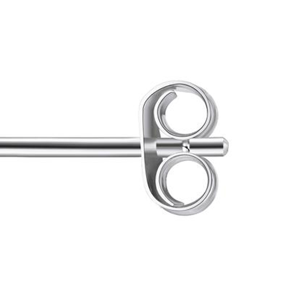 Бяло злато обеци сърца PURE HEART