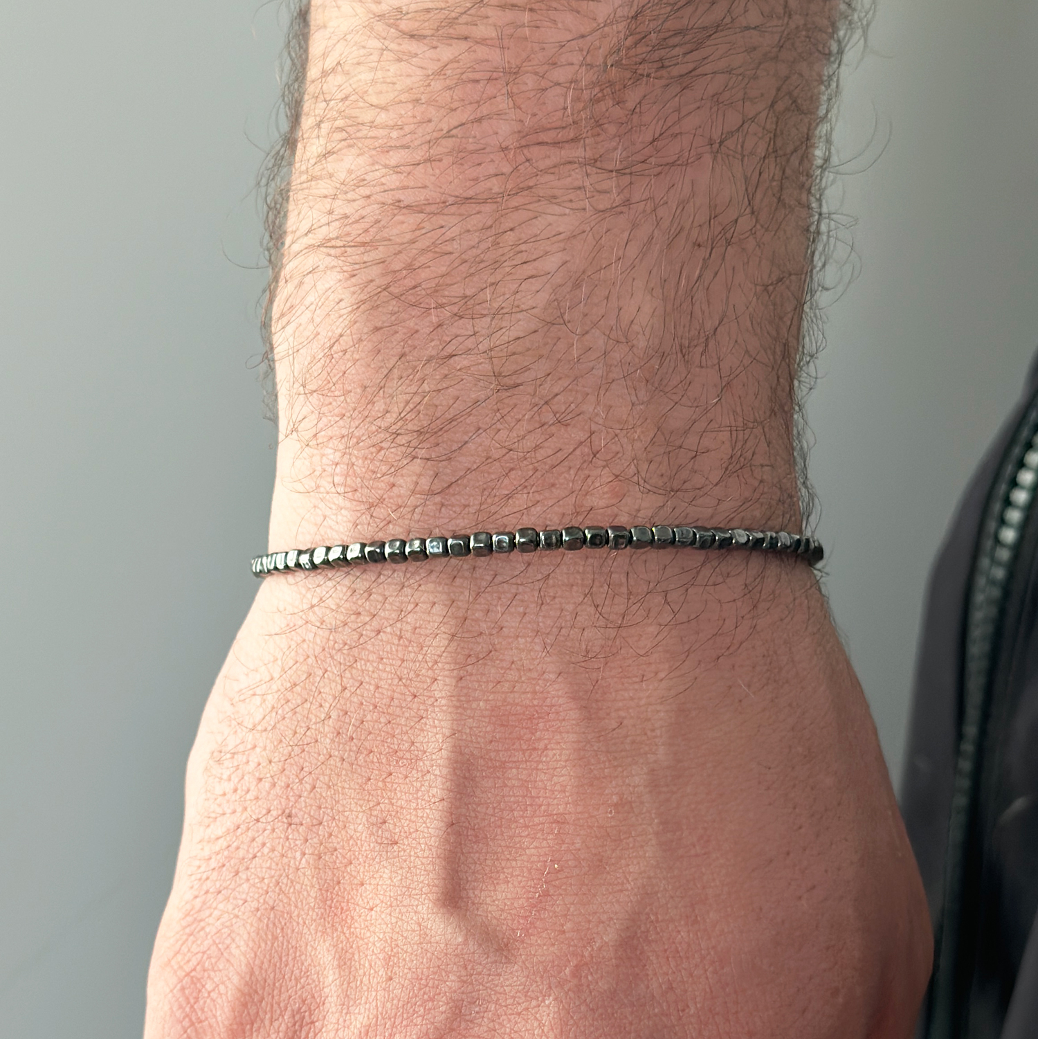 Твърда Гривна черно злато Unique