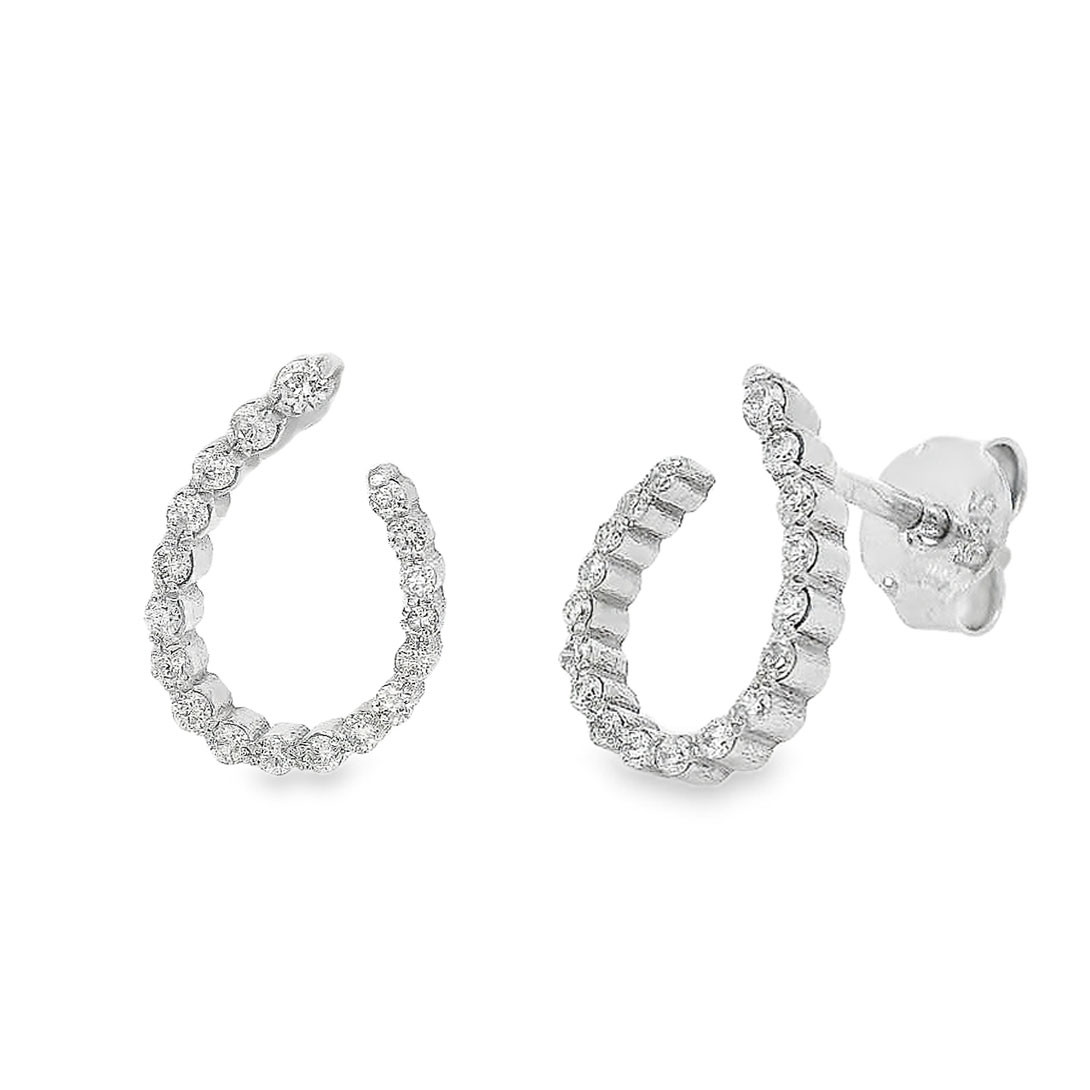 Диамантени обеци бяло злато Aurelia