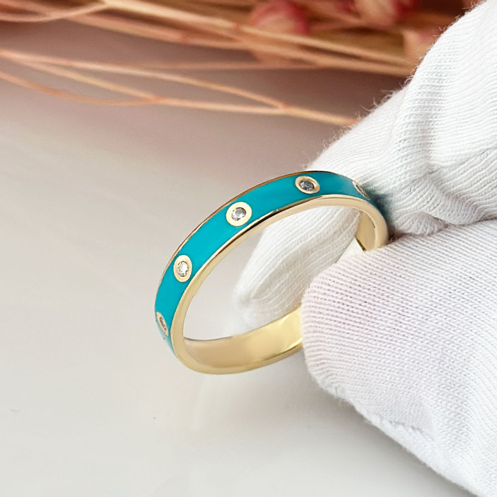 Нежен пръстен  тип халка BLUE  SANDRA