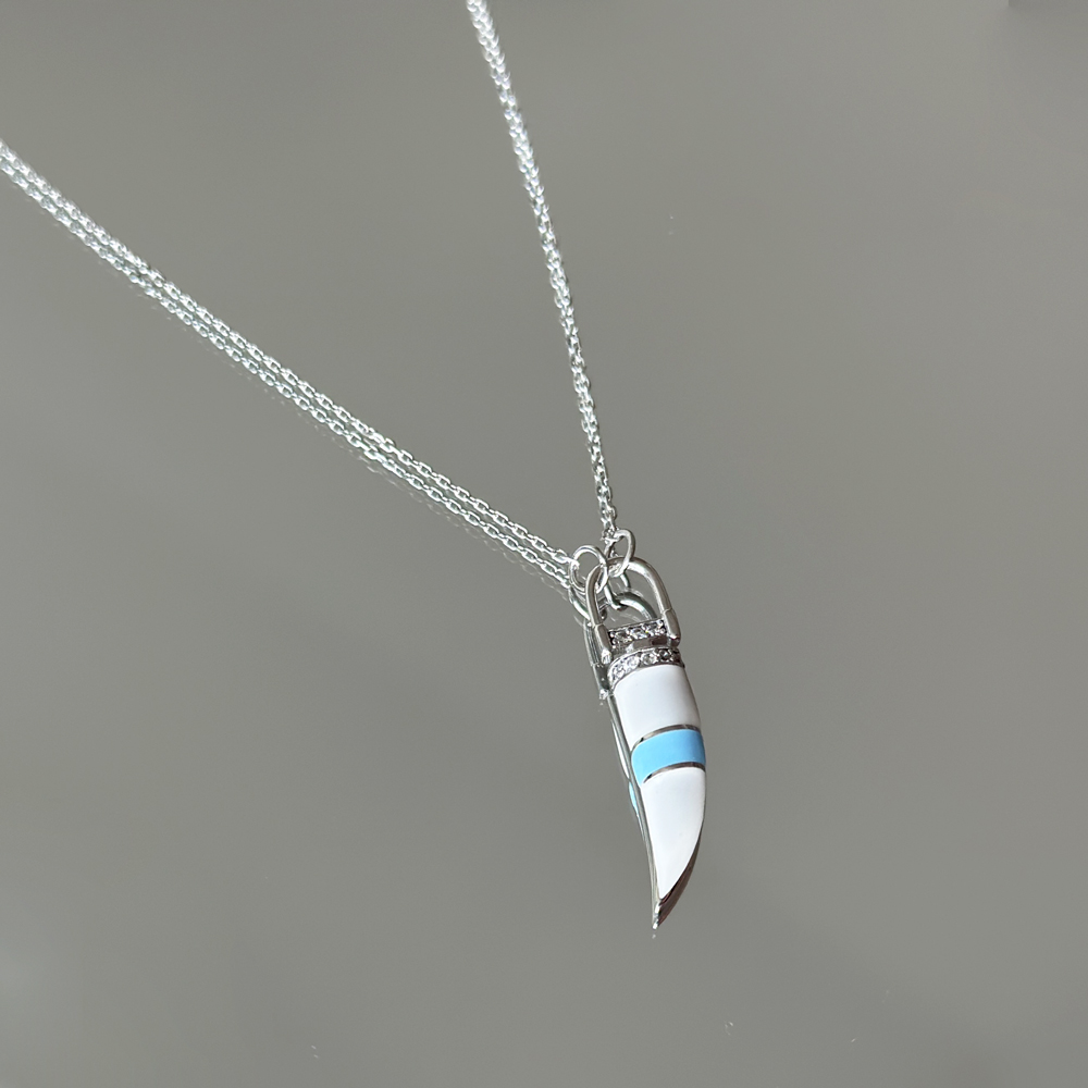 Колие от бяло злато IVORY