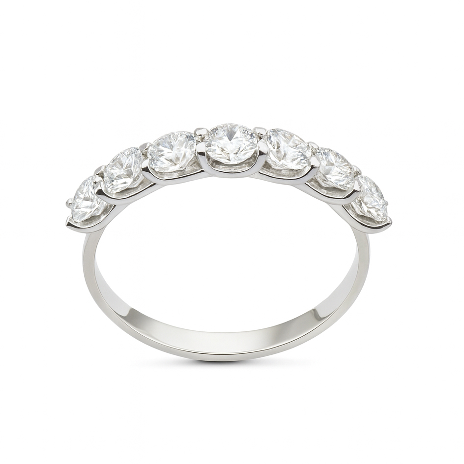 Диамантен пръстен със седем диаманта