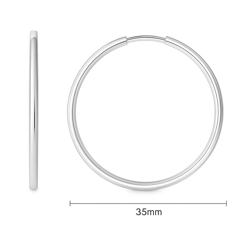 Бяло злато халки ALISA