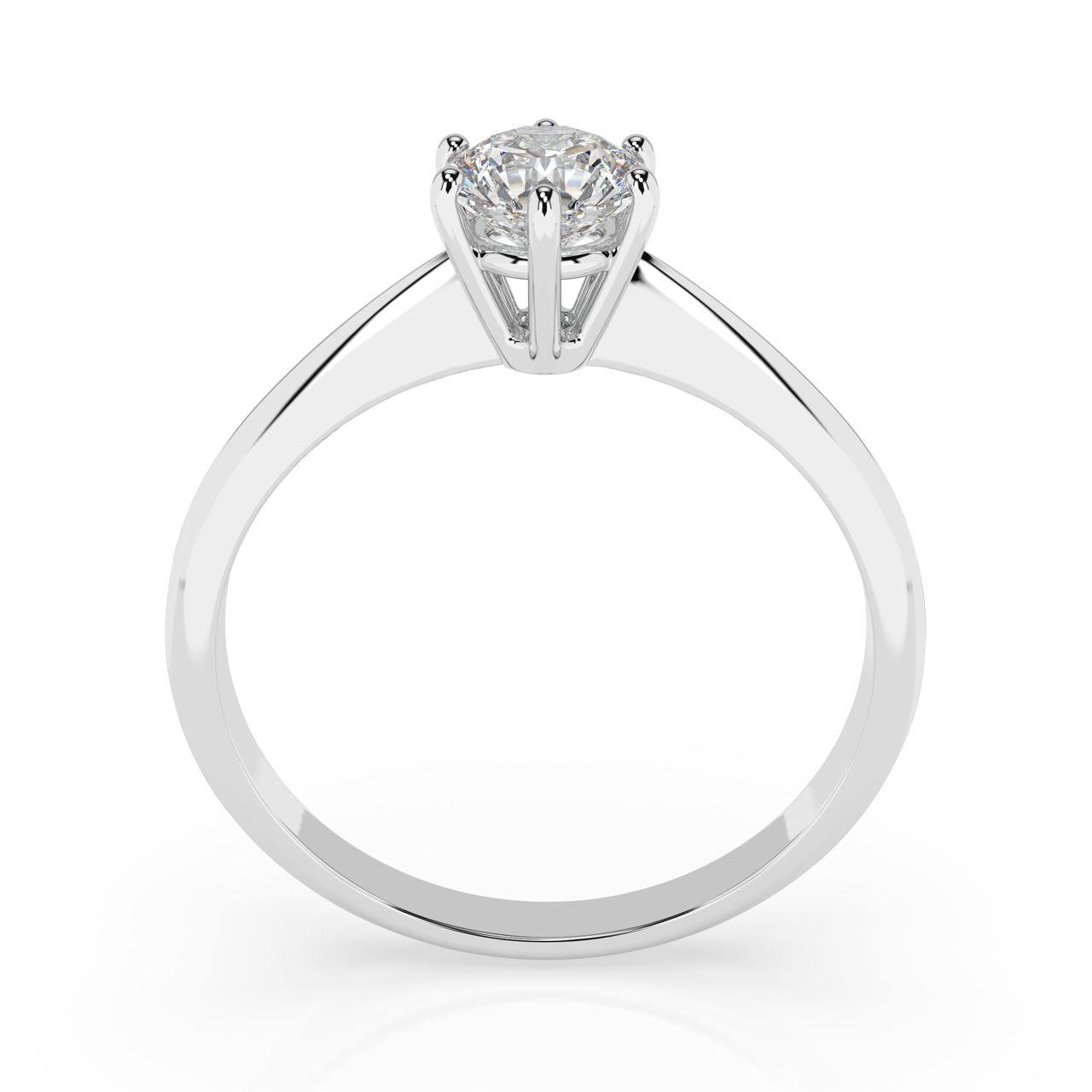 Класически диамантен годежен пръстен