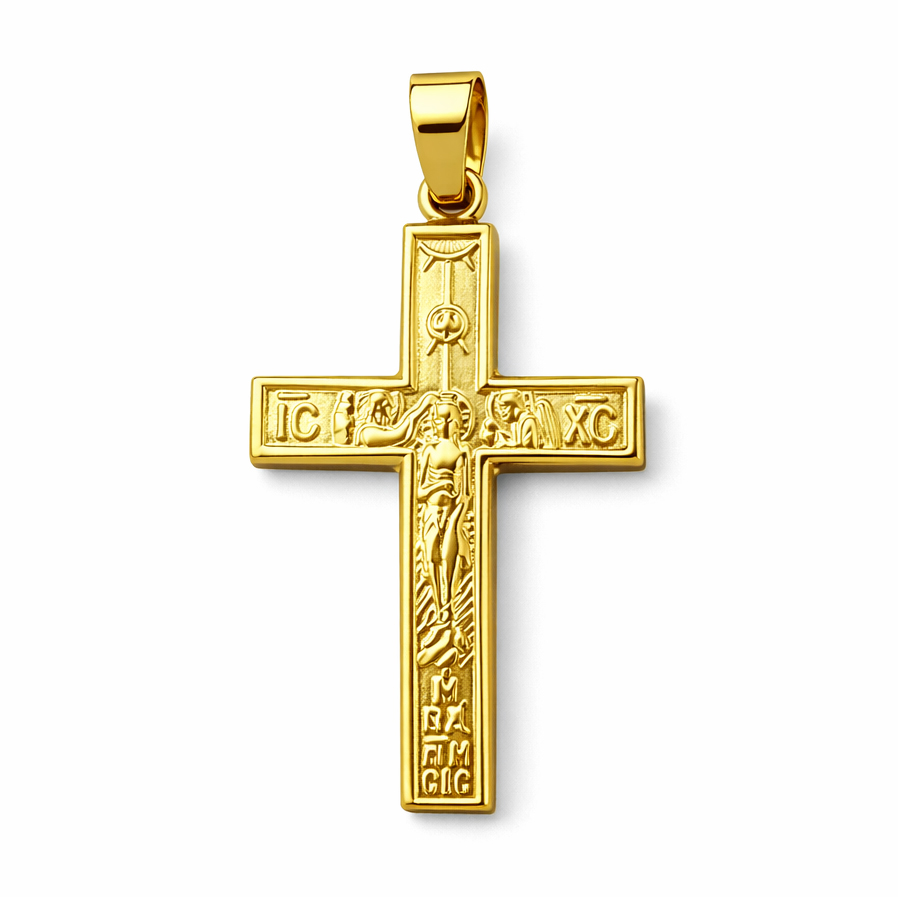 Златен кръст с две лица Cross of Blessing