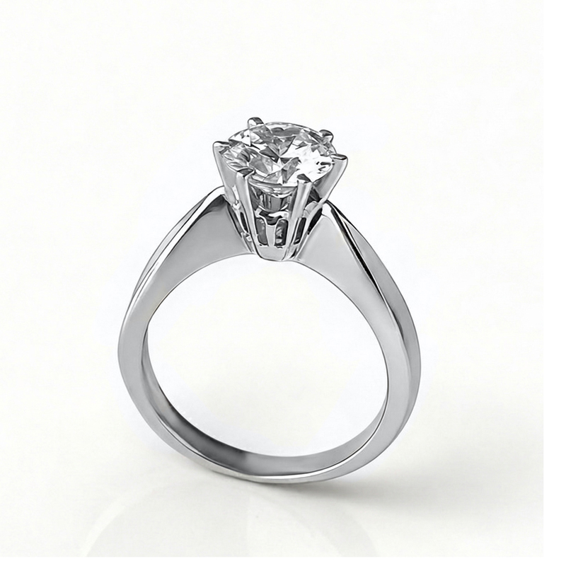 Годежен пръстен бяло злато GABRIELL