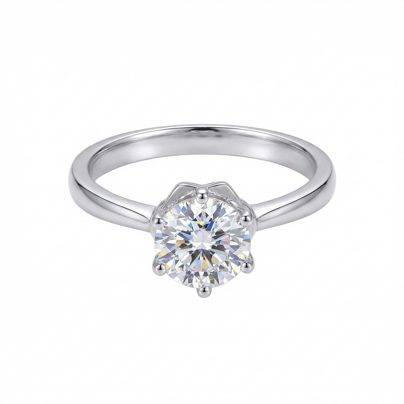 Годежен пръстен бяло злато ABI