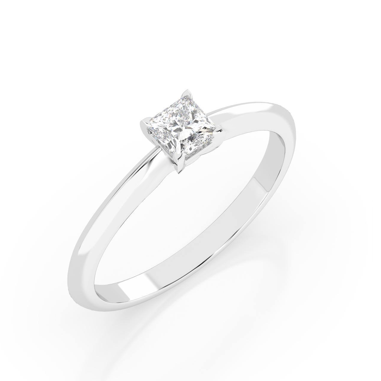 Пръстен с квадратен диамант   ZARA