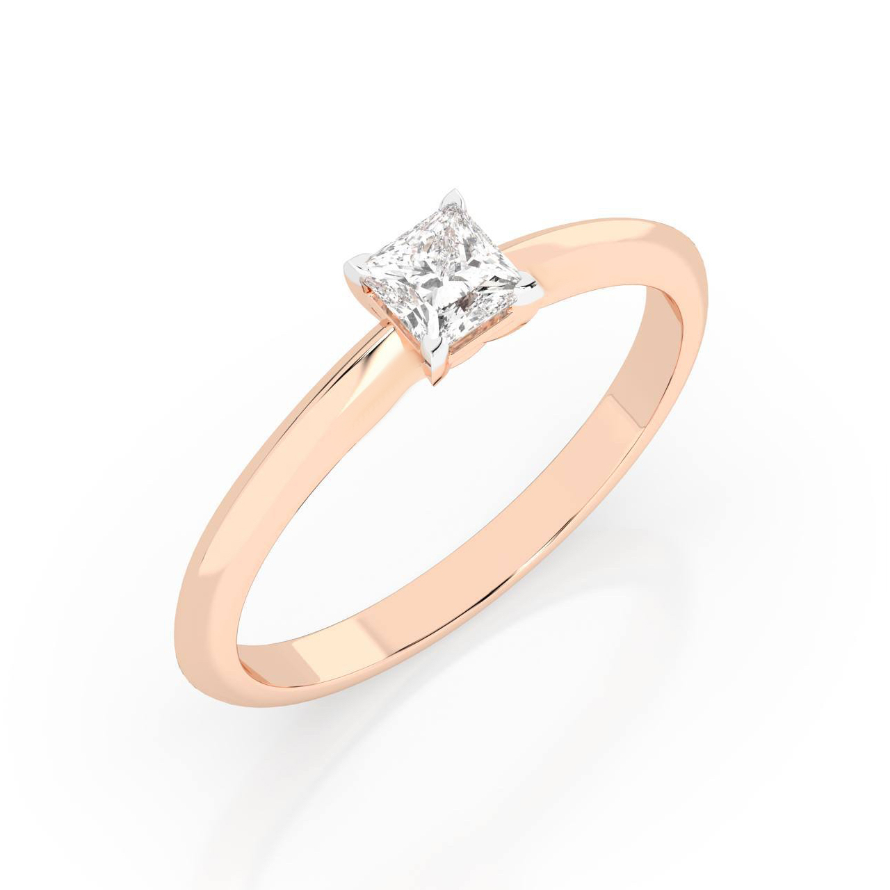 Пръстен с квадратен диамант   ZARA