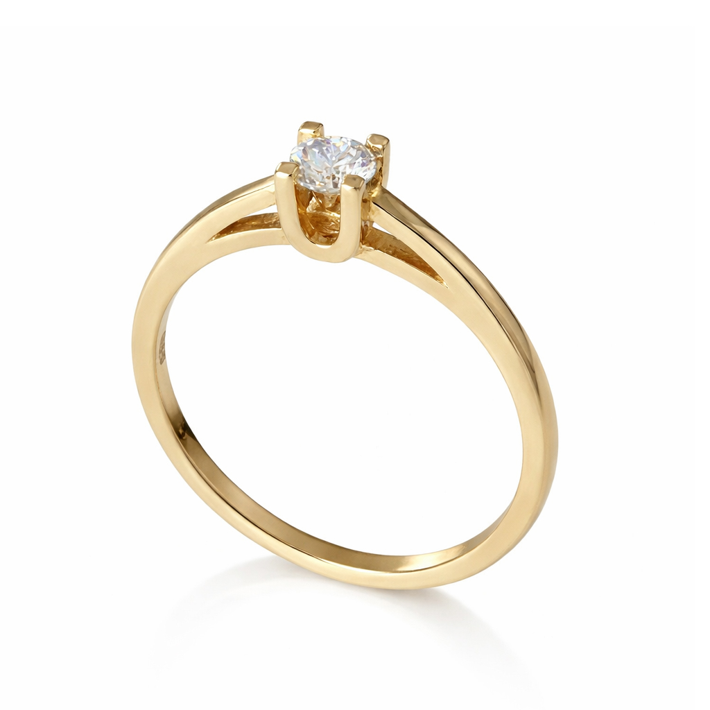 Годежен пръстен жълто злато  CLARA