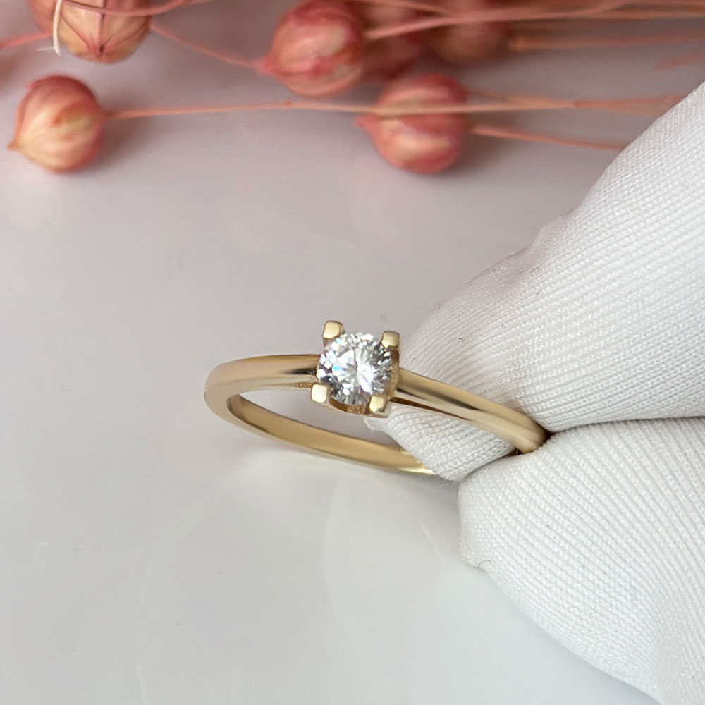 Годежен пръстен жълто злато  CLARA