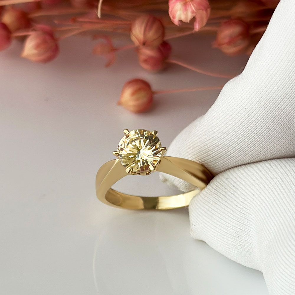 Годежен пръстен жълто злато GABRIELL Yellow