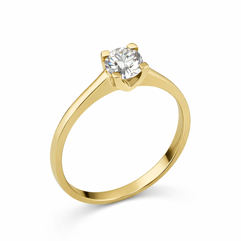 Годежен пръстен жълто злато Gorgia