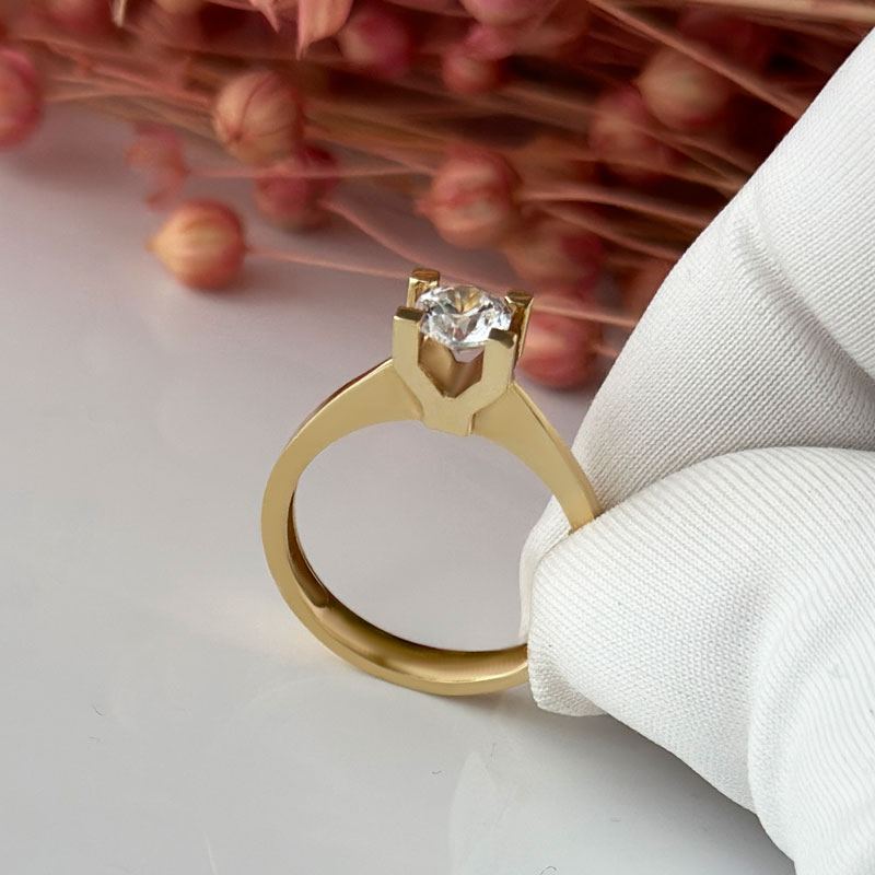 Годежен пръстен жълто злато VALERIA