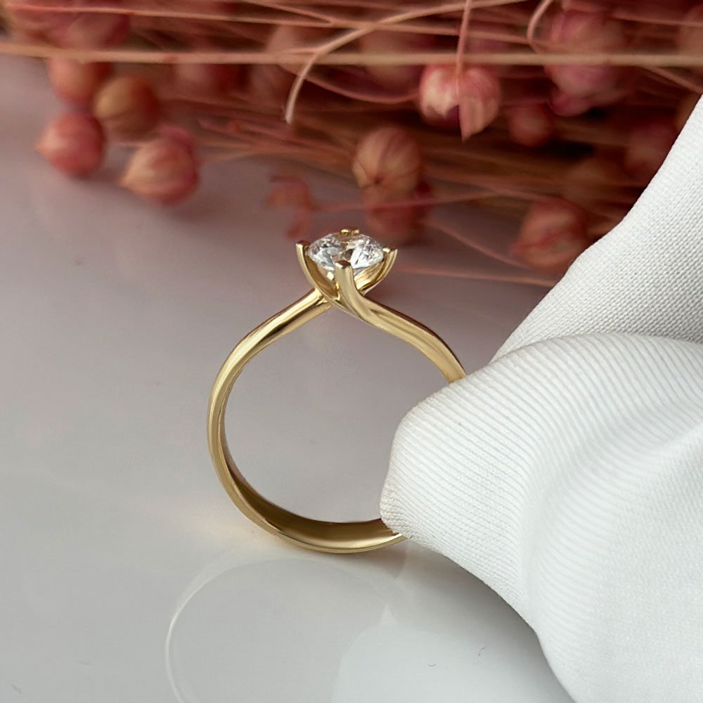 Годежен пръстен жълто злато YANA