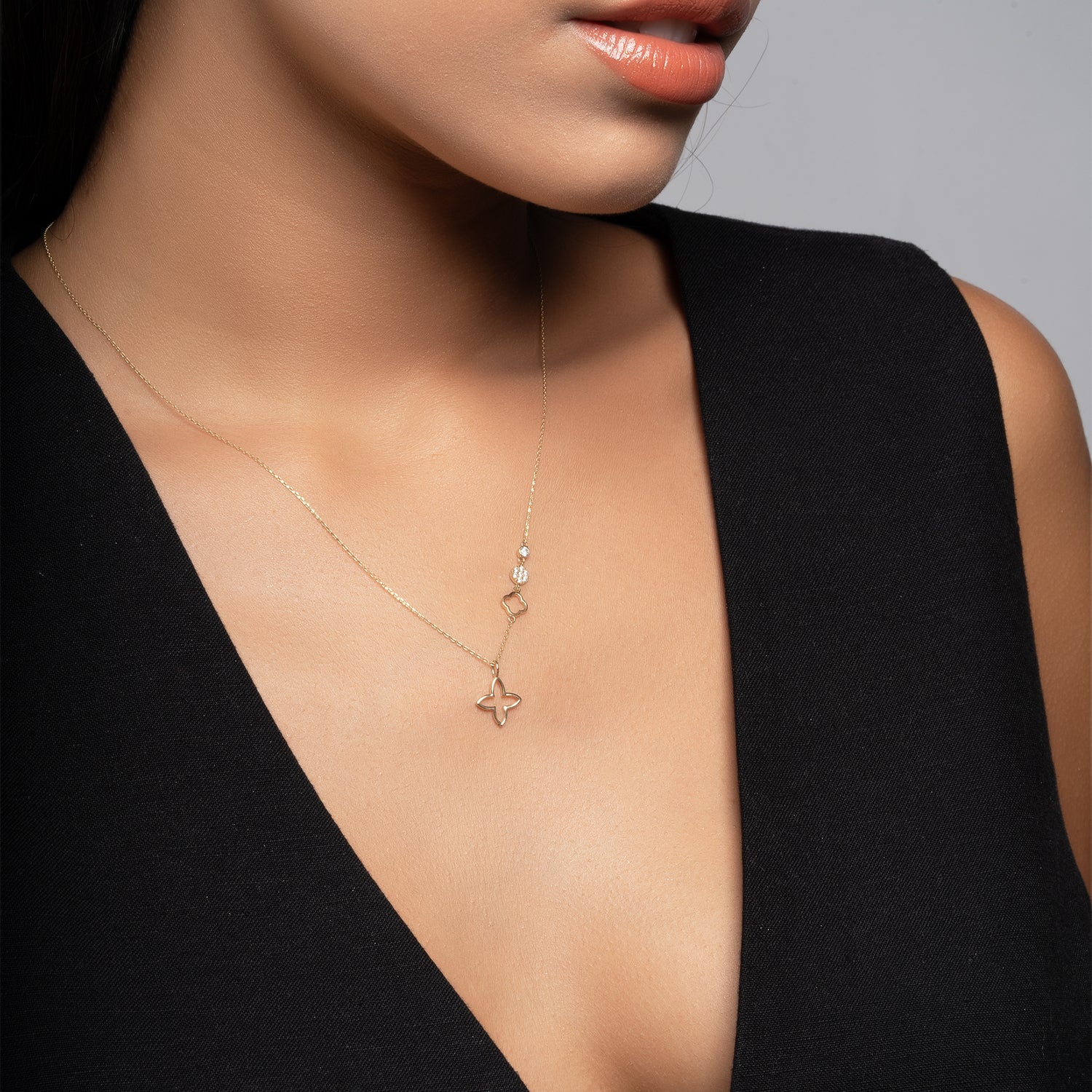 Колие бяло злато NATASHA