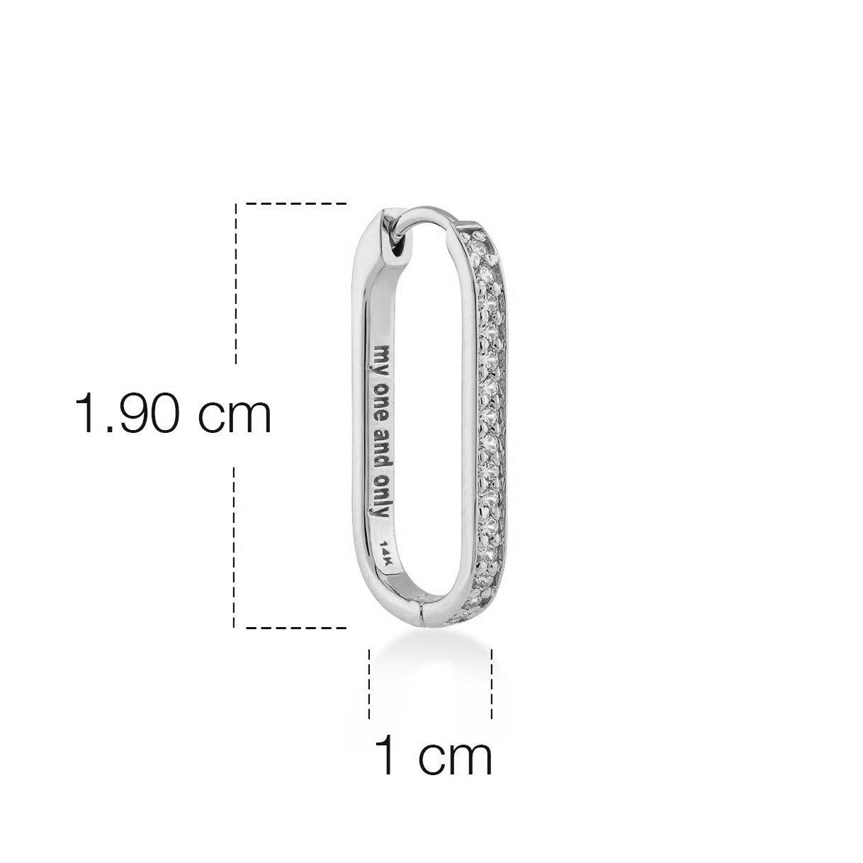 Обеци бяло злато Carmen