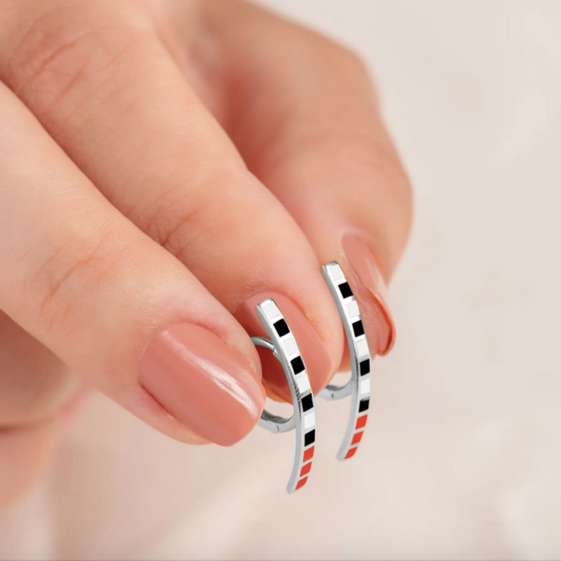 Обеци бяло злато TIARA