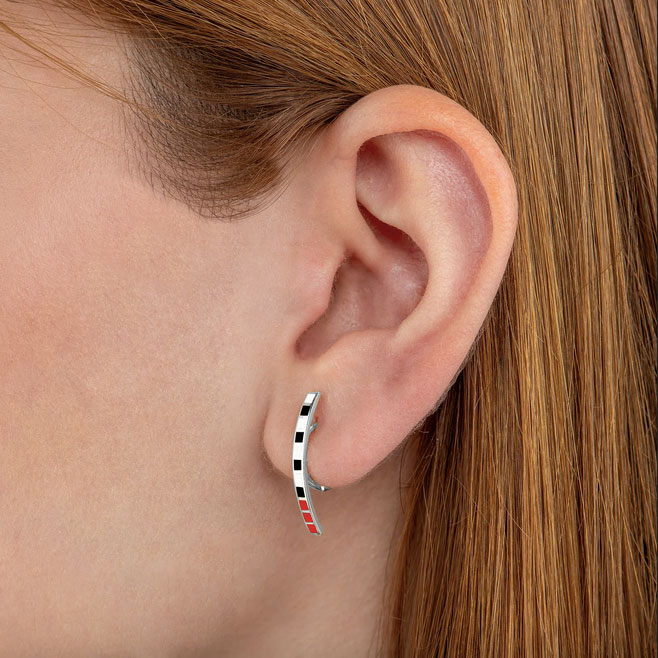 Обеци бяло злато TIARA