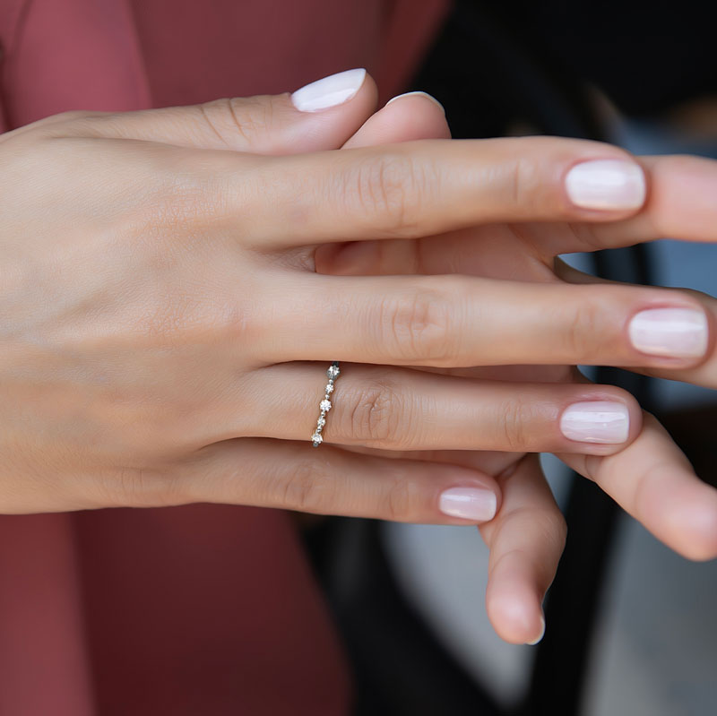 Пръстен бяло злато GIGI