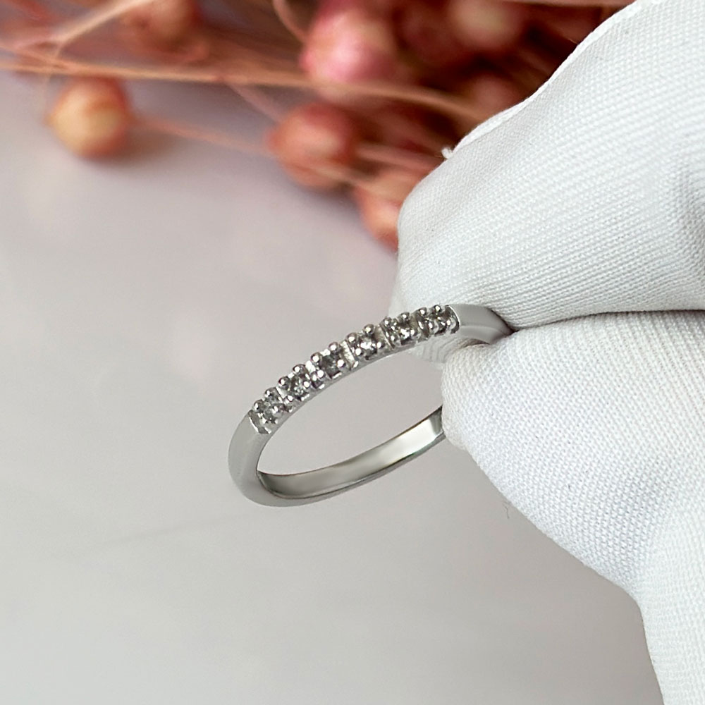 Пръстен  бяло злато KIARA