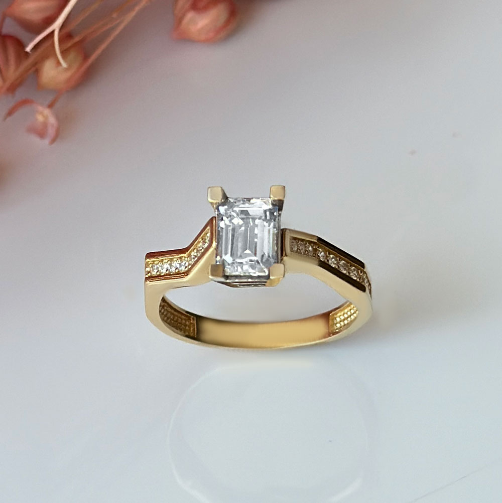 Годежен пръстен жълто злато  ERIKA