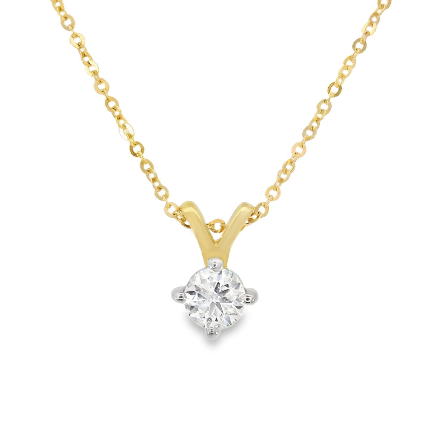 Колие с един диамант  DEIZI