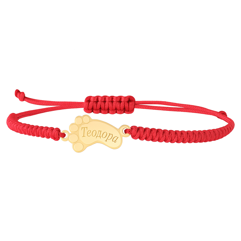 Персонализирана гривничка с бебешко краче