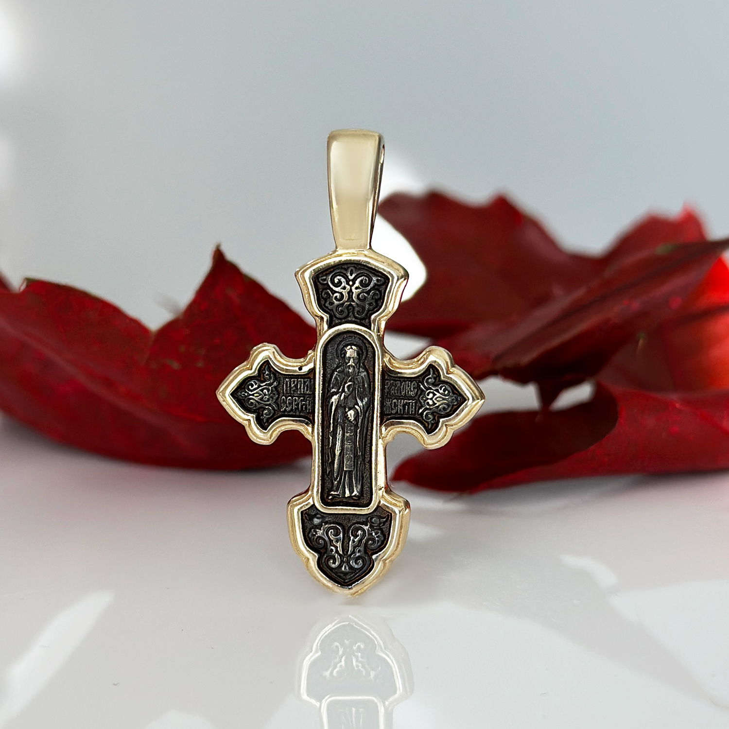 Кръст жълто злато Heavenly Blessings