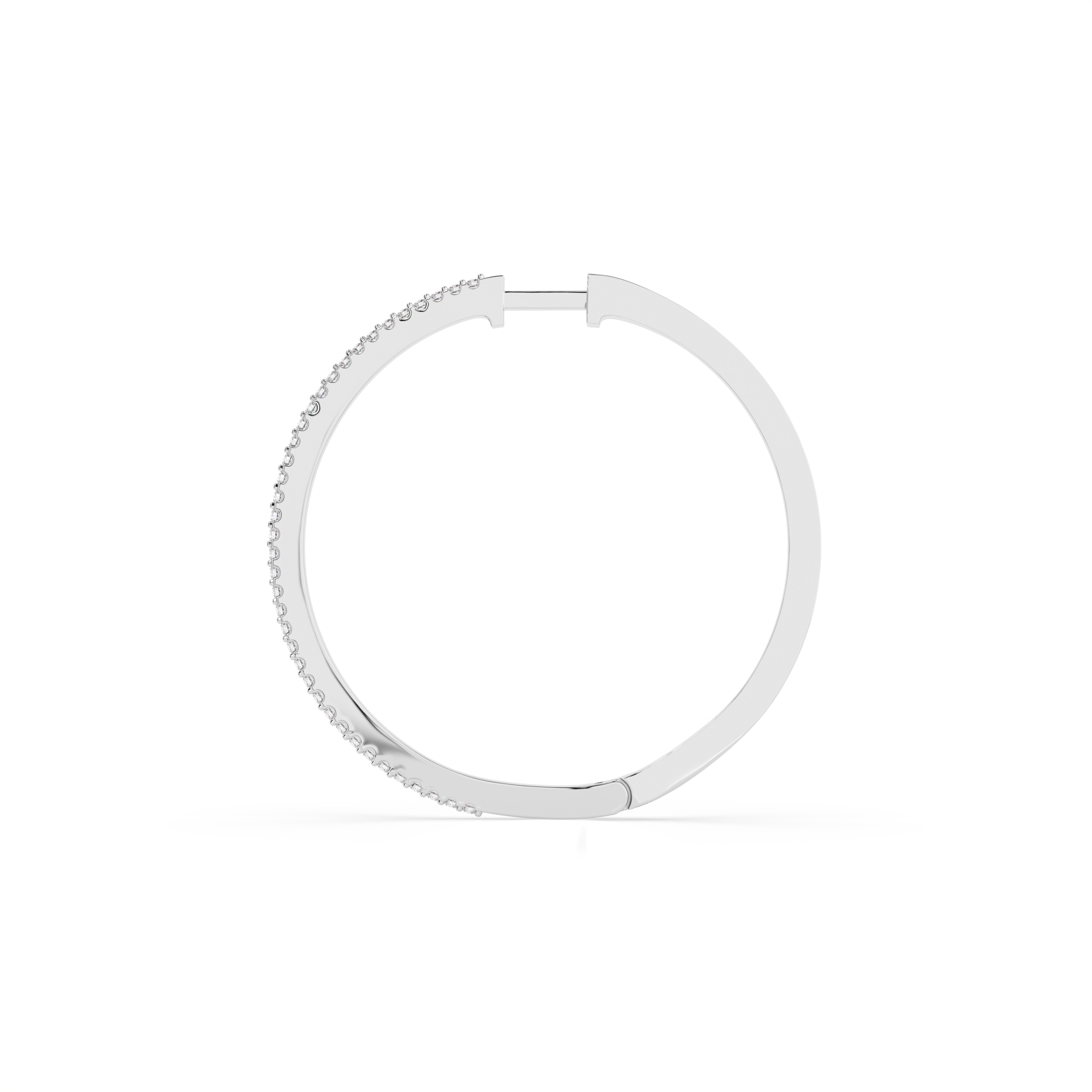 Златни обици халки с диаманти