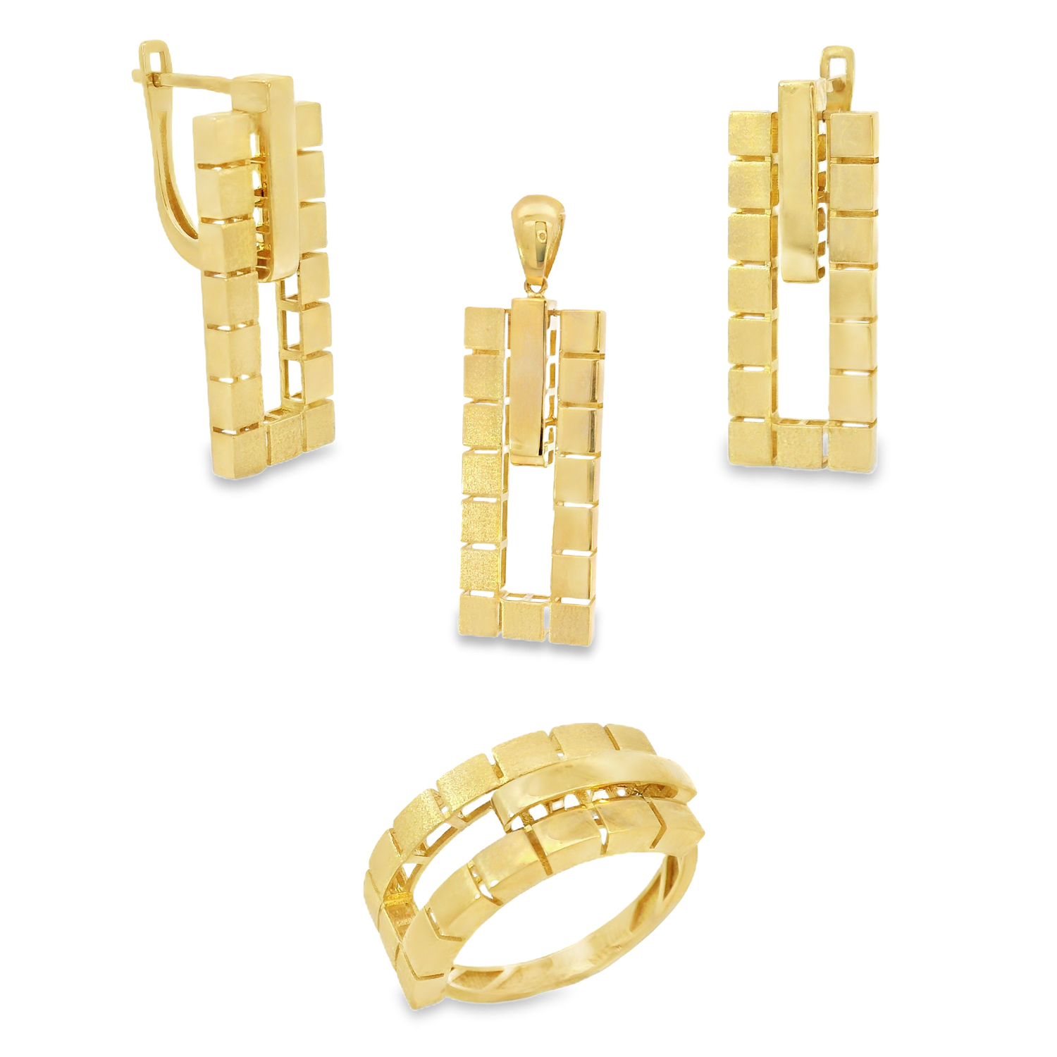 Висулка жълто злато без камъни SARA