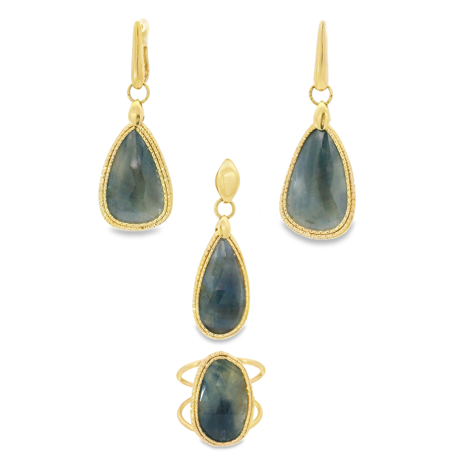 Висулка жълто злато KLARA