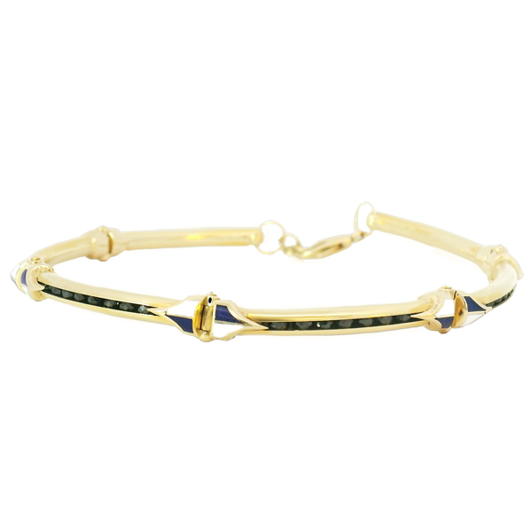 Мъжка твърда златна  гивна Alex