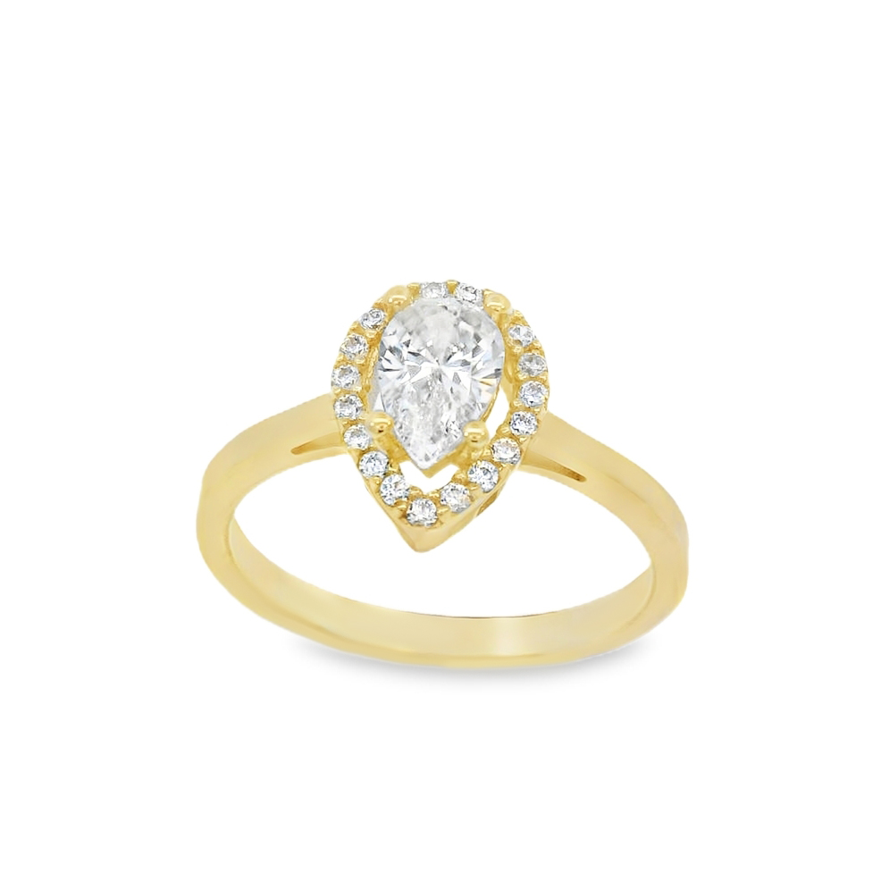 Златен годежен пръстен Lucy