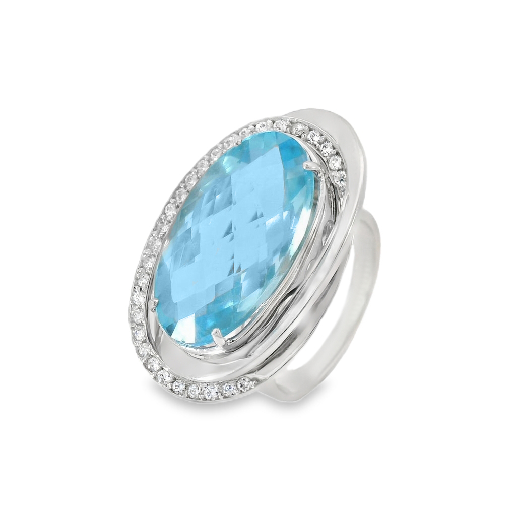 Златен пръстен бяло злато ALIS