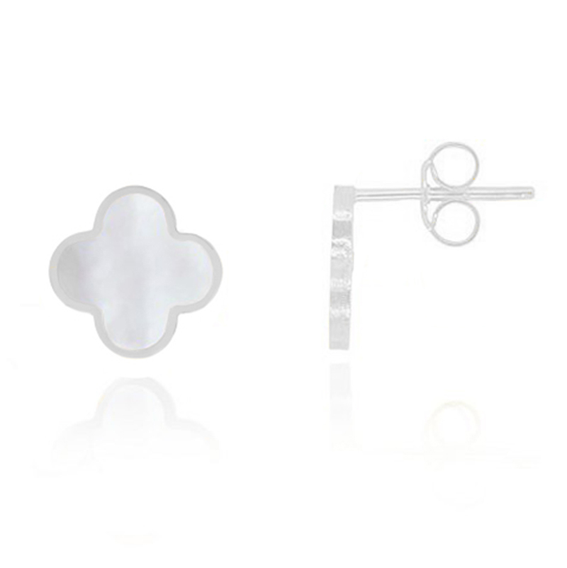 Златни обеци детелини Clover