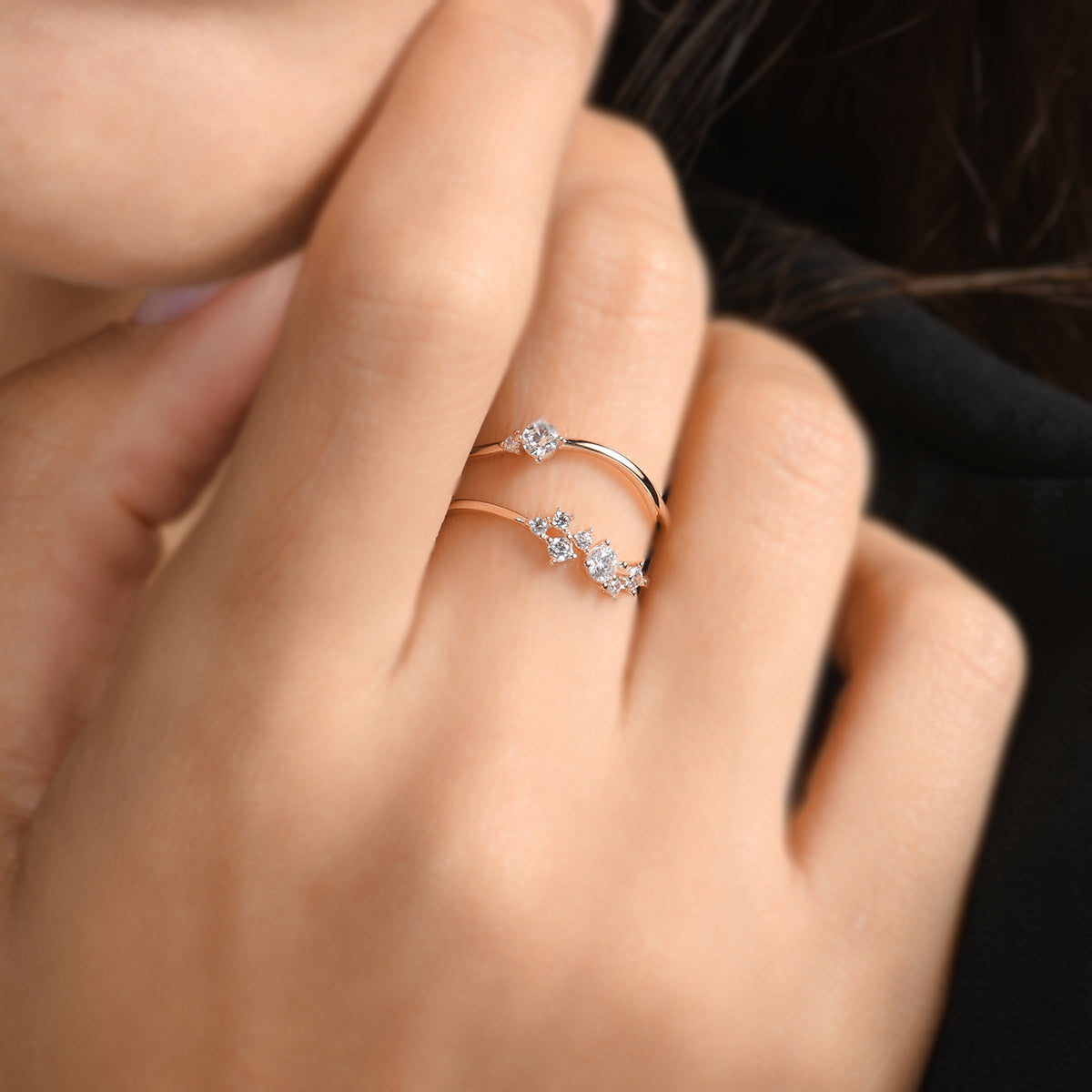 Пръстен бяло злато  ALIS