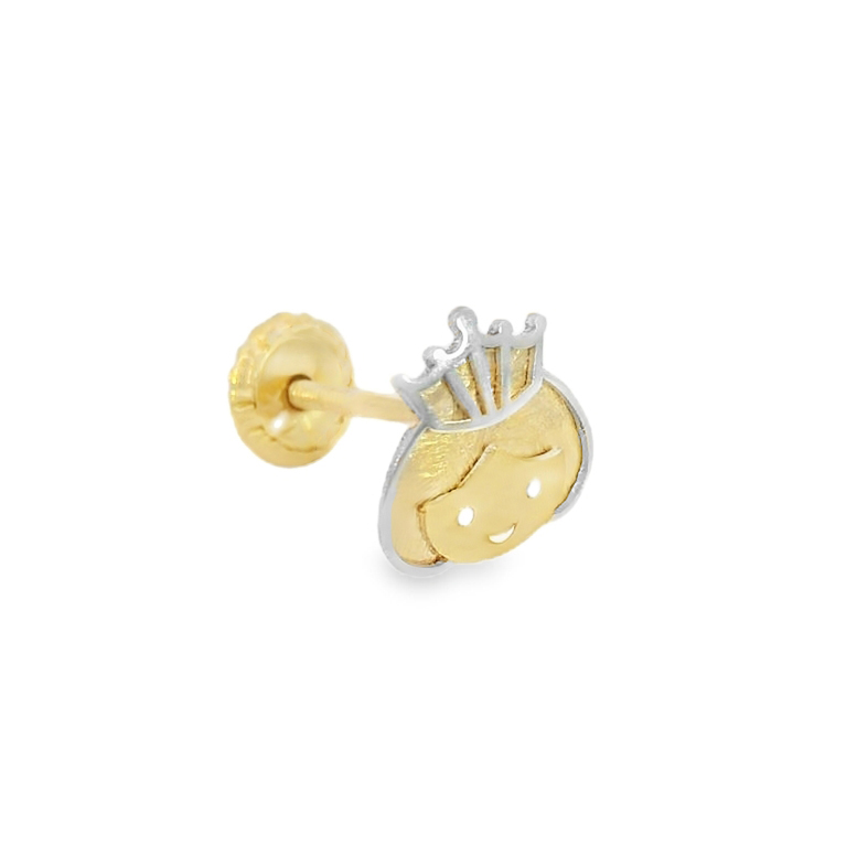 Детски златни обици Princess