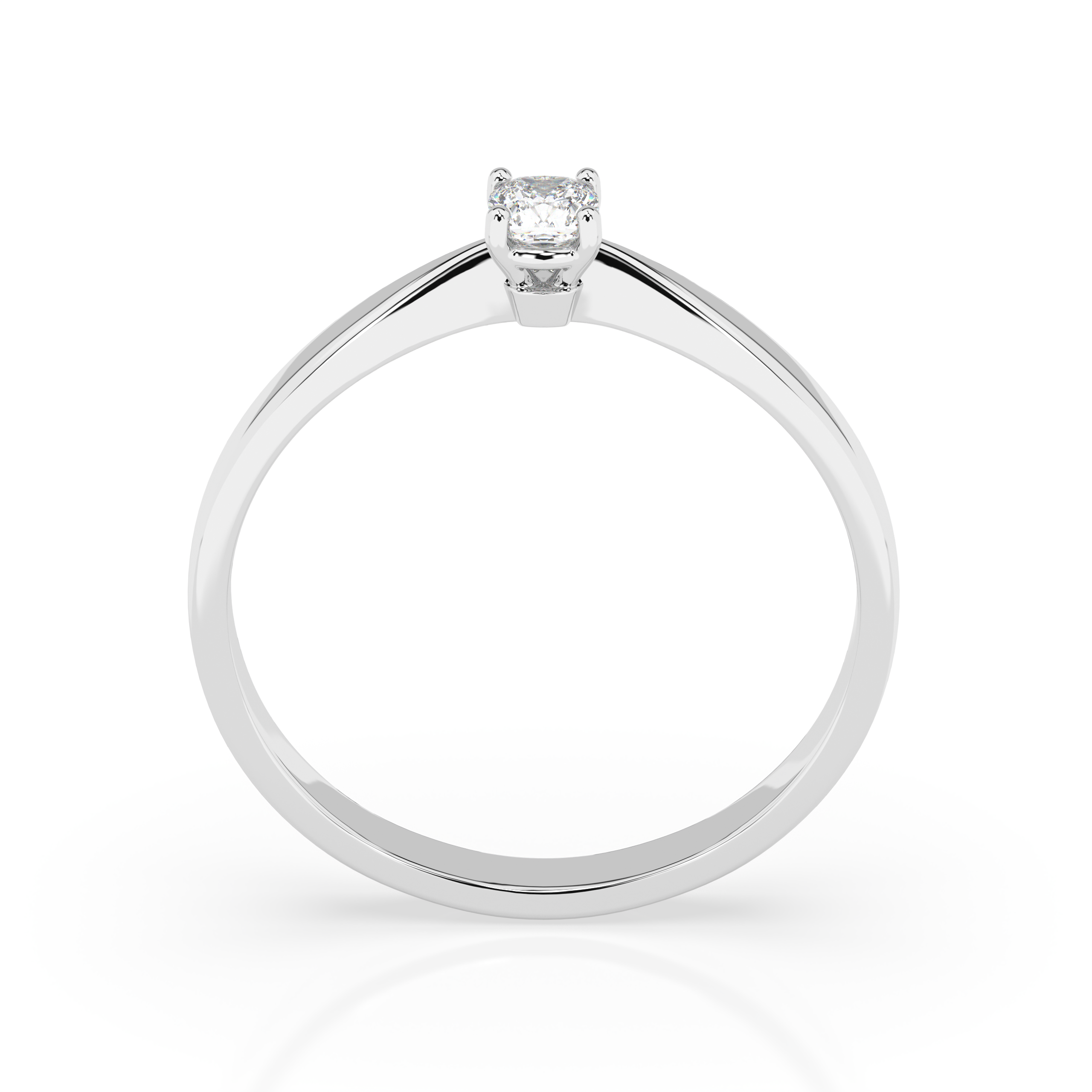 Диамантен пръстен от бяло злато Selena