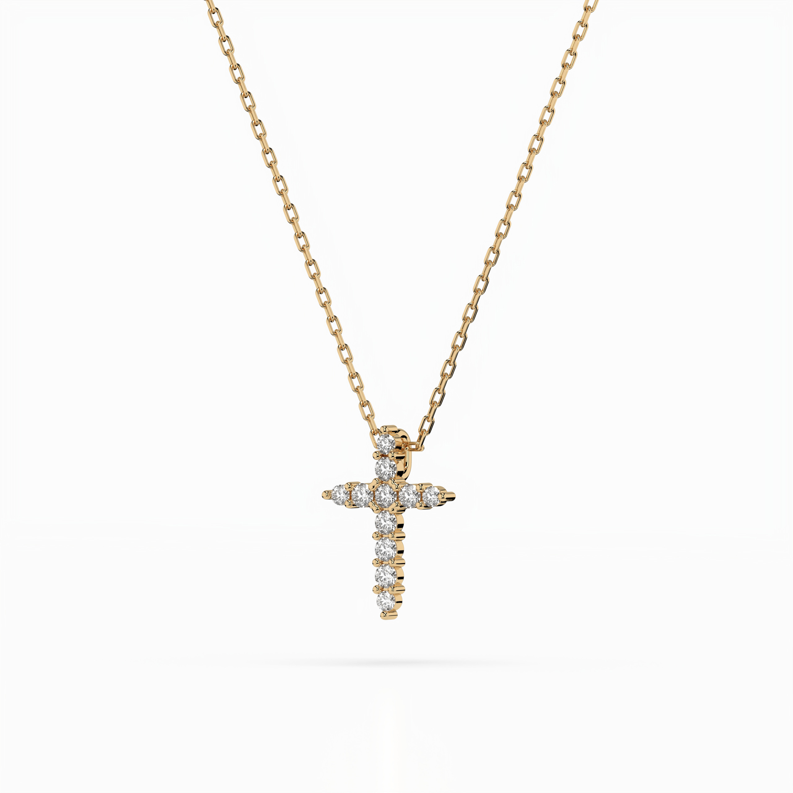 Малко златно кръстче с диаманти