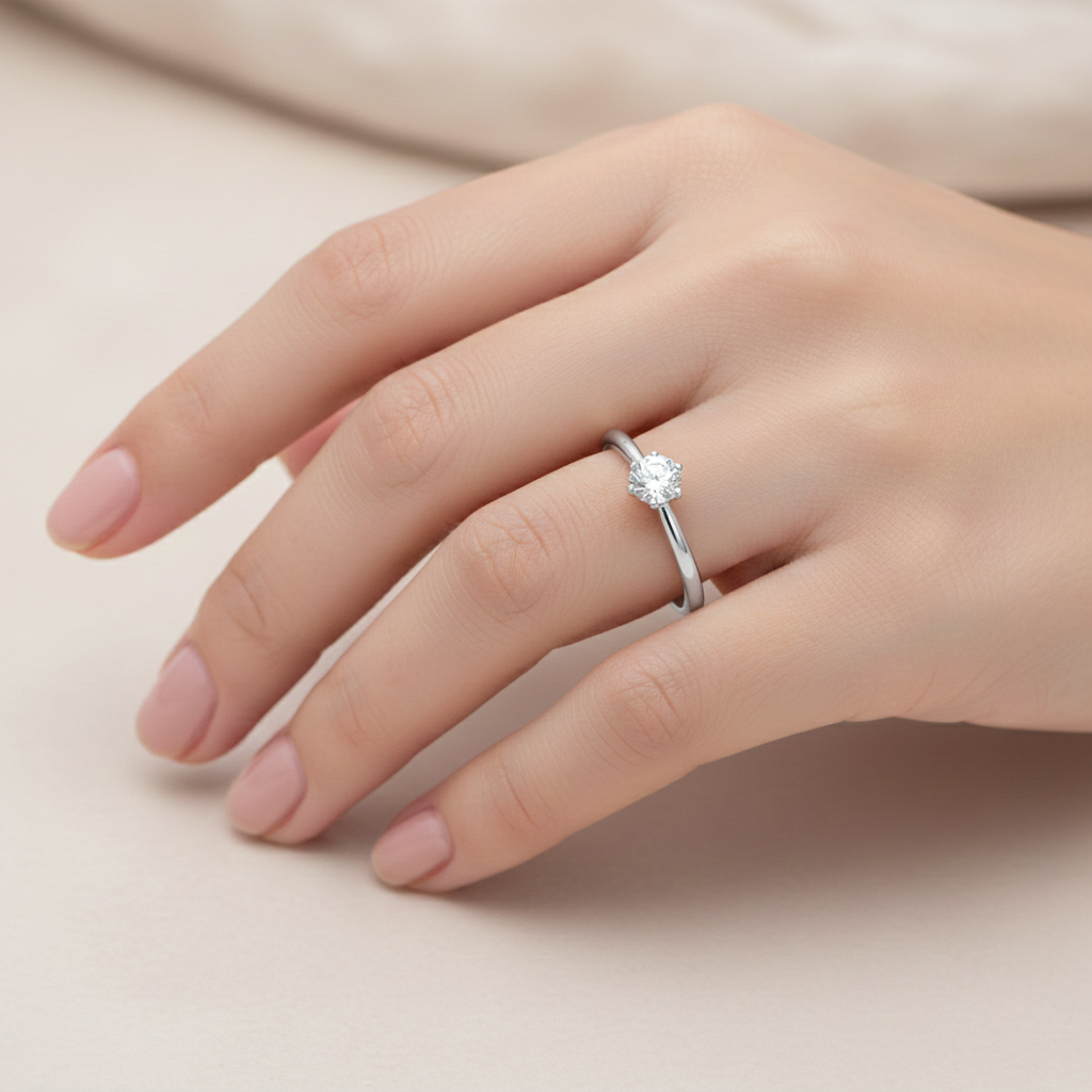 Годежен пръстен бяло злато Melissa