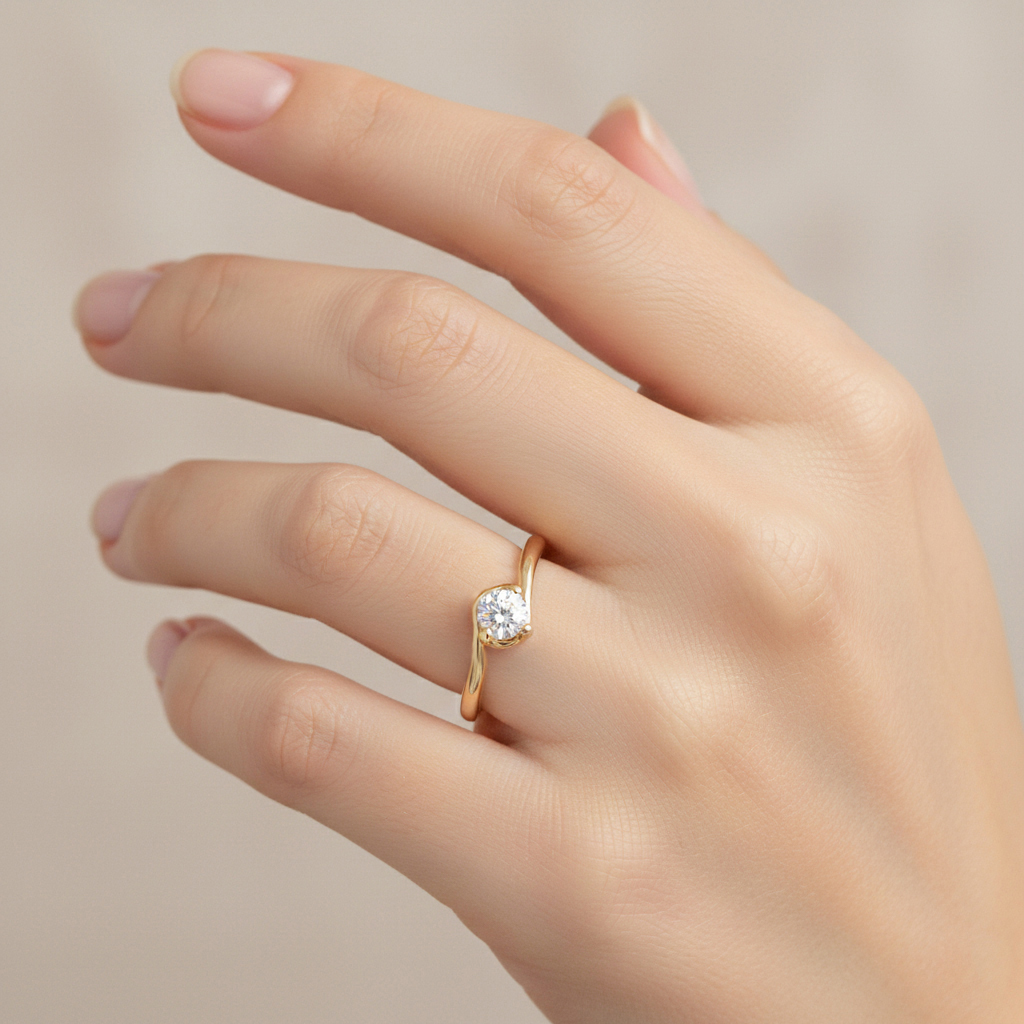 Годежен пръстен с един камък KLARA