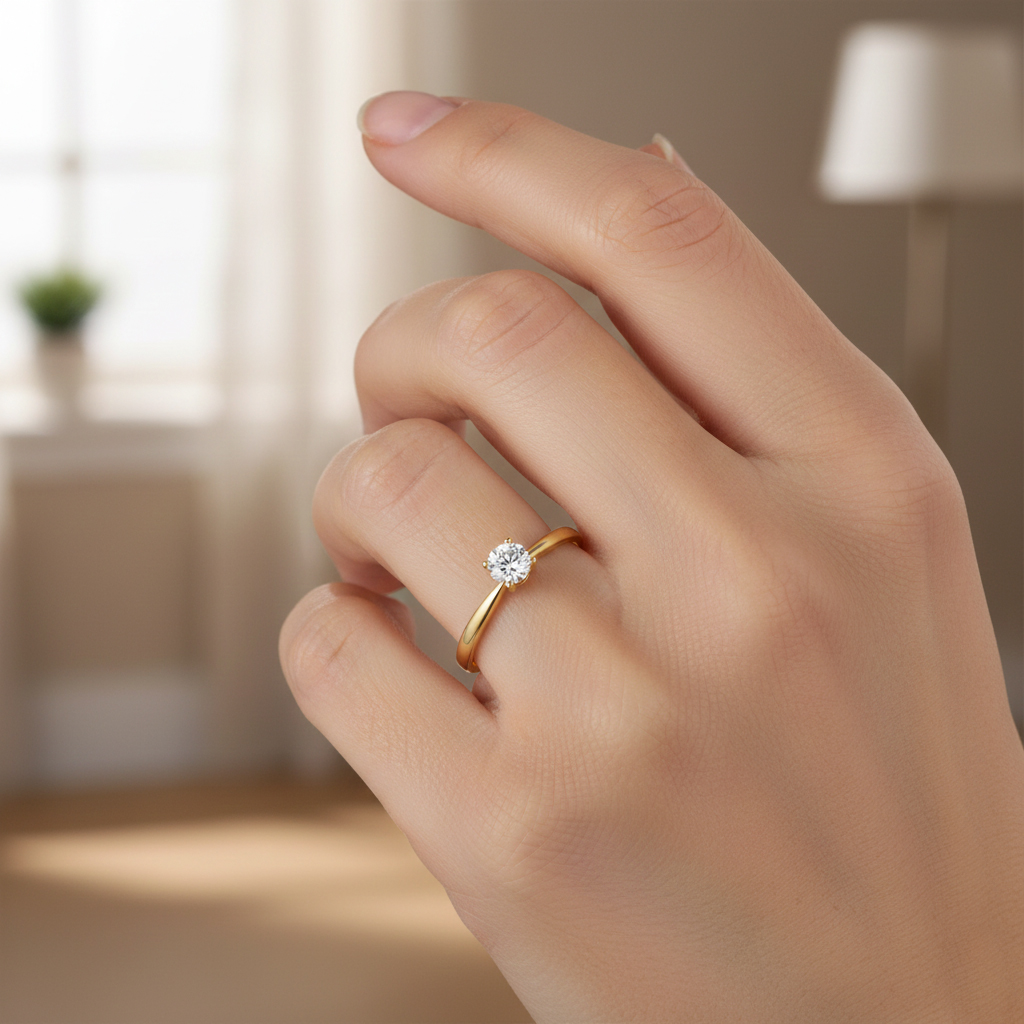 Годежен пръстен с един камък Marea