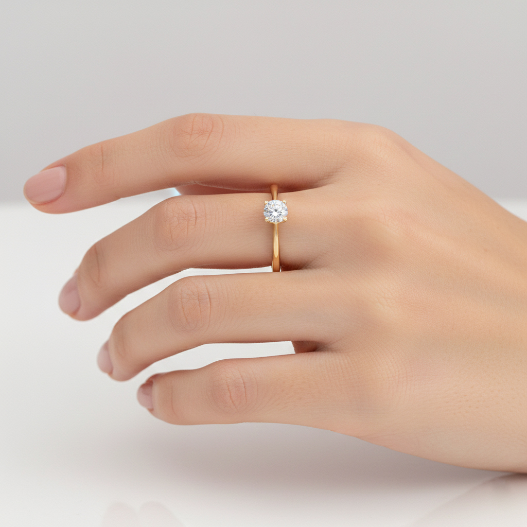 Годежен пръстен жълто злато ALIS